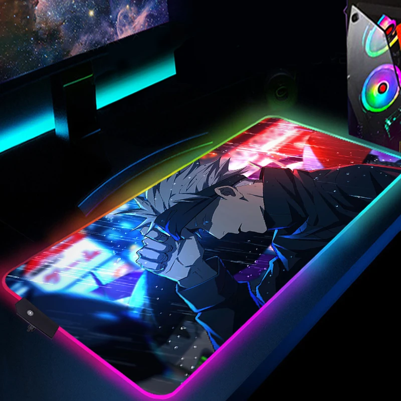 Large RGB Mouse Pad Anime Gaming Mousepad Jujutsu Kaisen Desk Mat LED 900X400 XXL Computer Keyboard Laptop Pad Notebook desk mat
Large RGB Mouse Pad Anime Gaming Mousepad Jujutsu Kaisen Desk Mat LED 900X400 XXL Computer Keyboard Laptop Pad Notebook desk mat