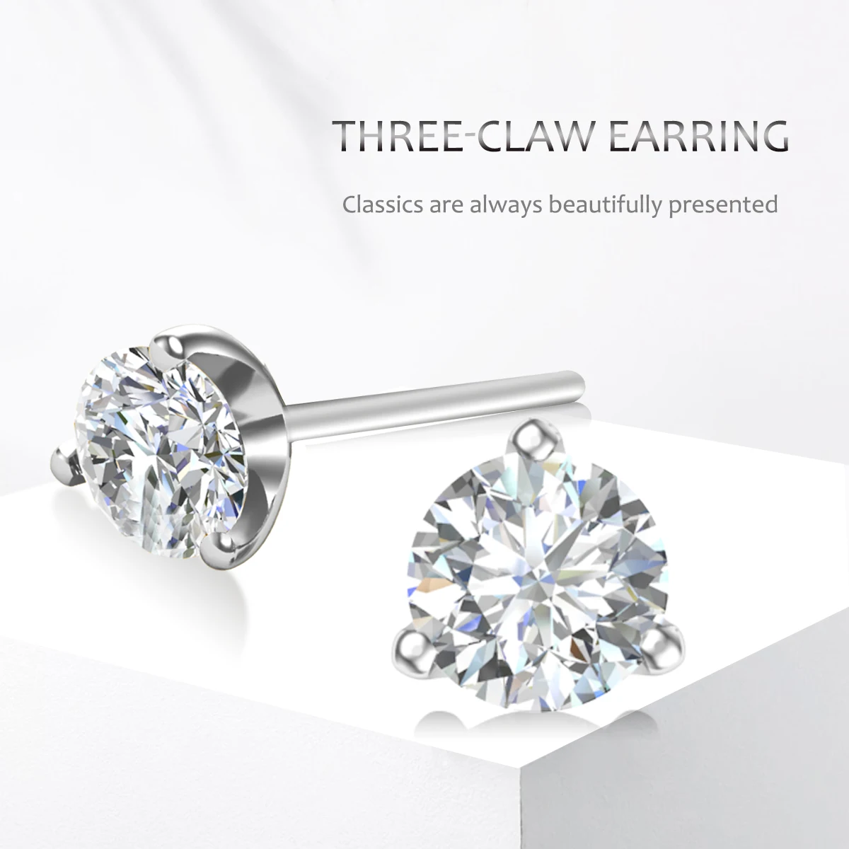 Real Silver S925 Moissanite Earrings oreilles D Color VVS1 Double Round Laboratory testing diamond sterling earrings
Real Silver S925 Moissanite Earrings oreilles D Color VVS1 Double Round Laboratory testing diamond sterling earrings