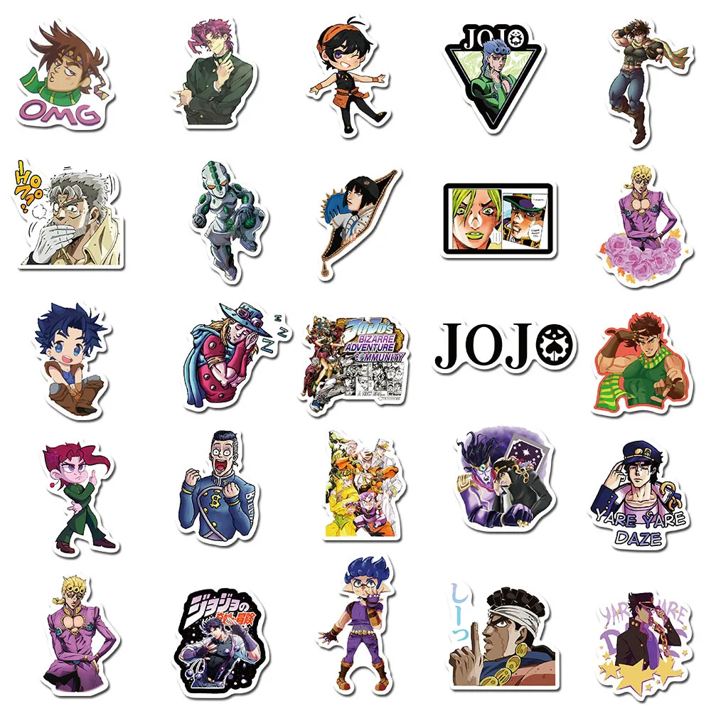 10/50 Pcs/Lot JoJo's Bizarre Adventur Stickers For Car Styling Bike Motorcycle Laptop Phone Travel Luggage Cool Funny Sticker JD
10/50 Pcs/Lot JoJo's Bizarre Adventur Stickers For Car Styling Bike Motorcycle Laptop Phone Travel Luggage Cool Funny Sticker JD