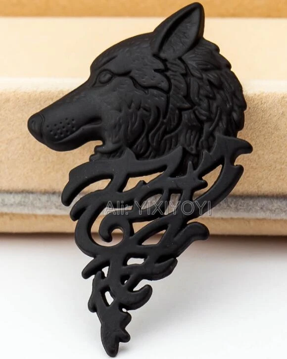 Charming Vintage Men Punk Wolf Badge Brooch Lapel Pin Shirt Suit Collar Jewelry Brooches Gift For Summer Wear Nice | Украшения и