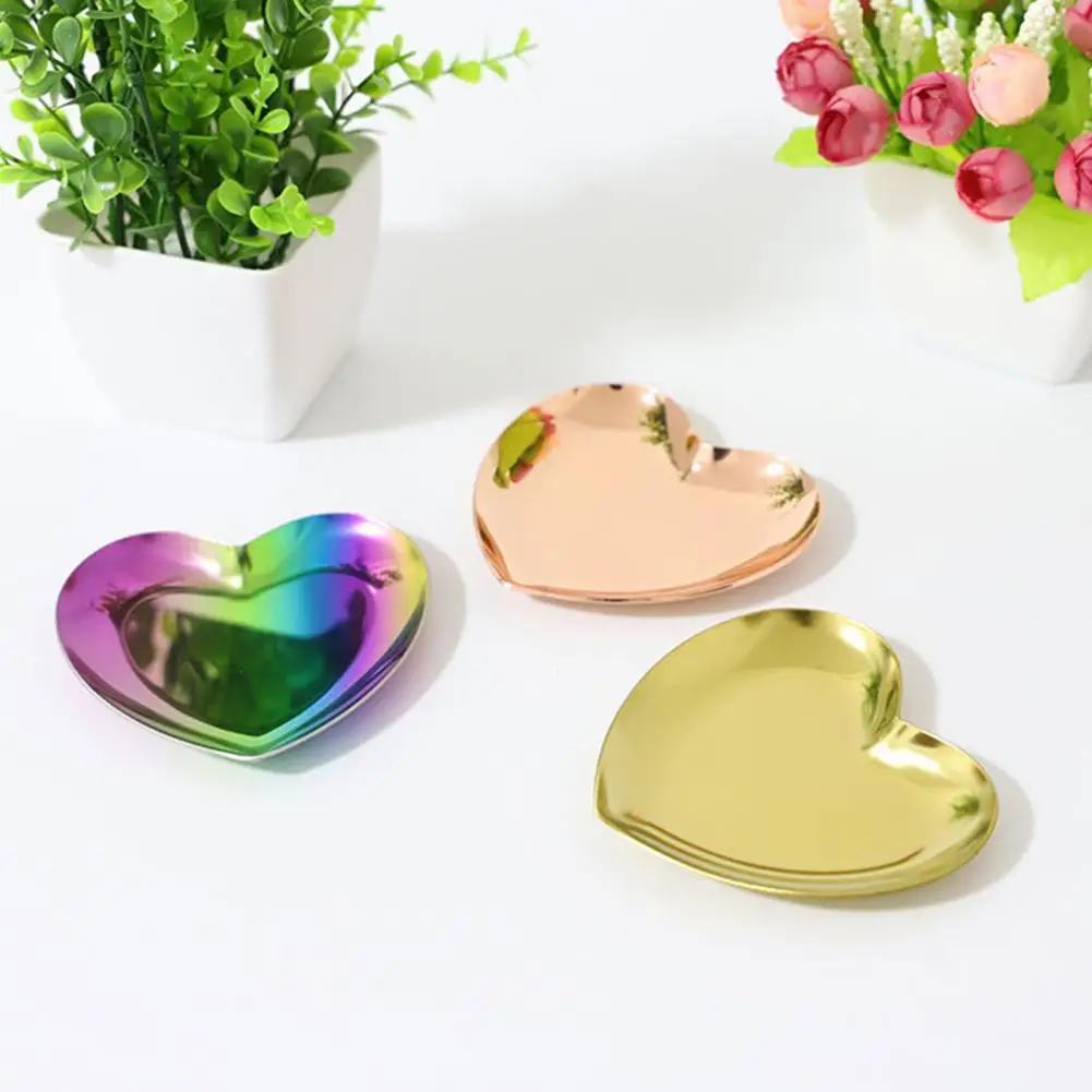 Jewelry Tray Heart Shape Smooth Edge Stainless Steel Jewelry Display Tray for Home
Jewelry Tray Heart Shape Smooth Edge Stainless Steel Jewelry Display Tray for Home
