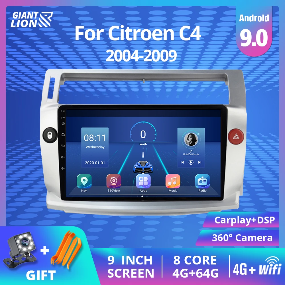 2Din Android 9.1 Car Radio For Citroen C4 C-Triomphe C-Quatre 2004-2009 Car Dvd Player Car Multimedia Player Auto GPS Navigation
2Din Android 9.1 Car Radio For Citroen C4 C-Triomphe C-Quatre 2004-2009 Car Dvd Player Car Multimedia Player Auto GPS Navigation