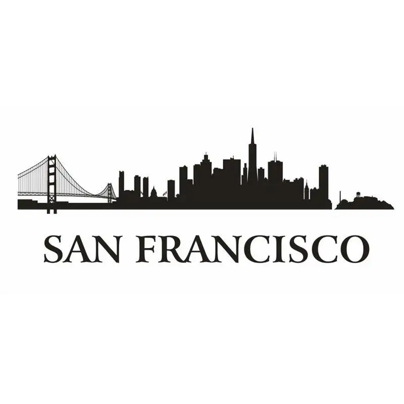SAN FRANCISCO Skyline Decal Wall Sticker Vinyl Stickers Decor Mural Art Living Room Home Decoration Landmark Skyline Wall Decal
SAN FRANCISCO Skyline Decal Wall Sticker Vinyl Stickers Decor Mural Art Living Room Home Decoration Landmark Skyline Wall Decal