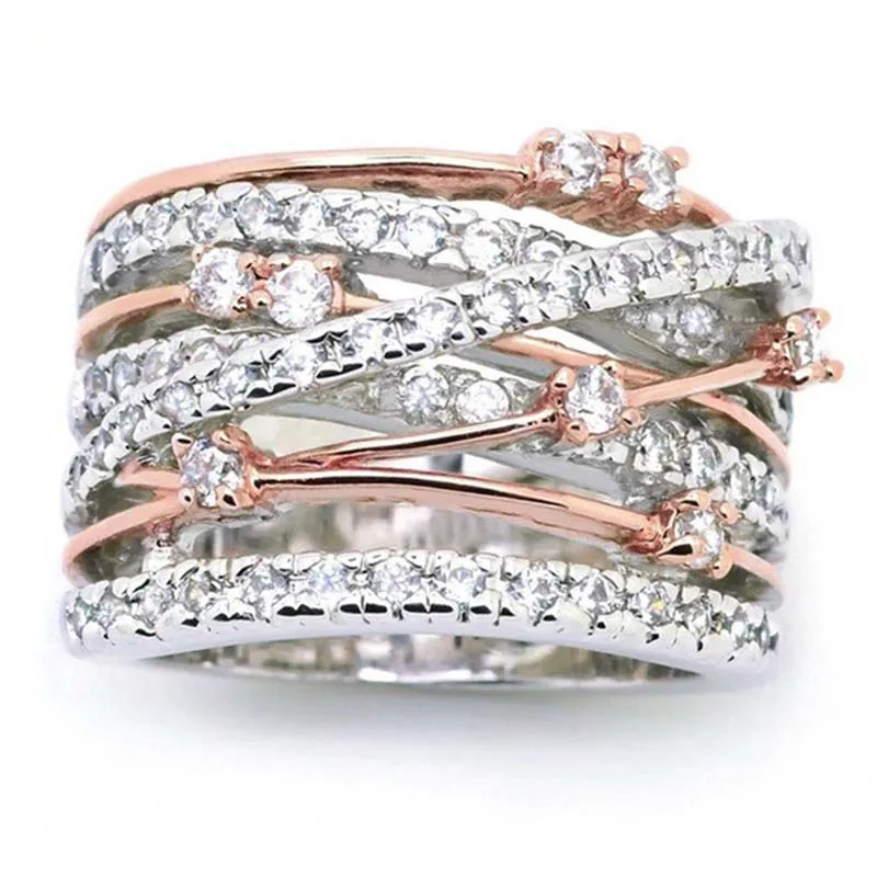 New Design X Shape Crisscross Twines Rings Female Fashion Rose Gold Micro Paved CZ Crystal Women Ring For Girl Christmas Gifts
New Design X Shape Crisscross Twines Rings Female Fashion Rose Gold Micro Paved CZ Crystal Women Ring For Girl Christmas Gifts