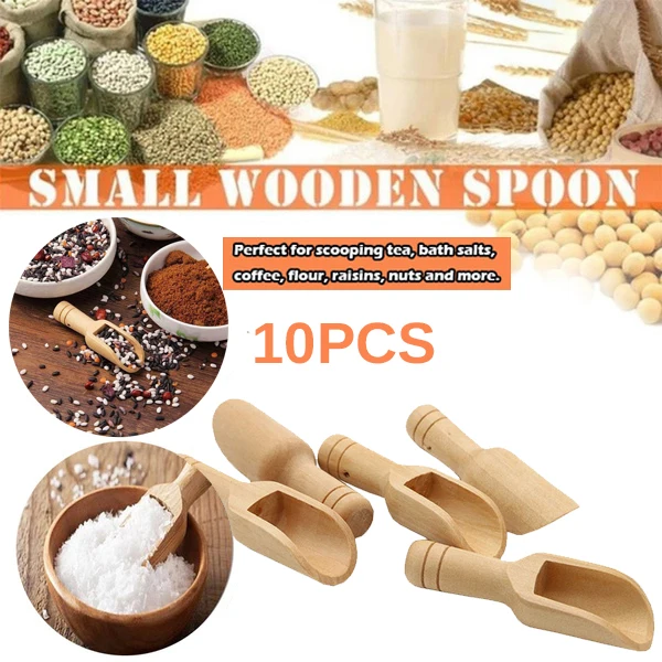 10PCS Mini Wooden Spoon Small Salt Shovel Milk Powder Scoops Condiment Spoons small wooden spoon washing spoon, measuring spoon
10PCS Mini Wooden Spoon Small Salt Shovel Milk Powder Scoops Condiment Spoons small wooden spoon washing spoon, measuring spoon