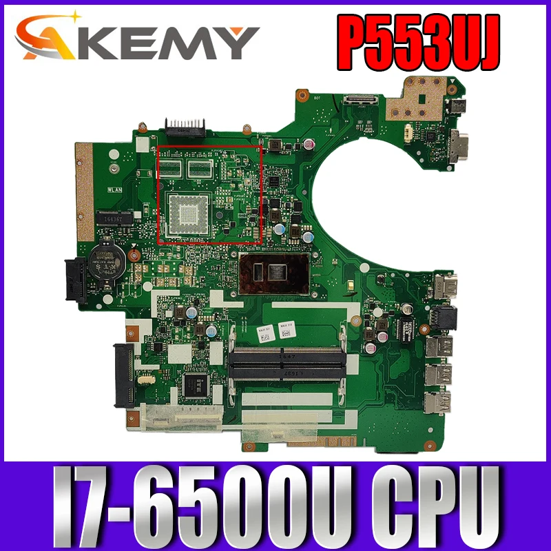 Akemy P553UJ Laptop motherboard for ASUS P553UA P553U PRO553UJ PRO553U original mainboard I7-6500U GM
Akemy P553UJ Laptop motherboard for ASUS P553UA P553U PRO553UJ PRO553U original mainboard I7-6500U GM