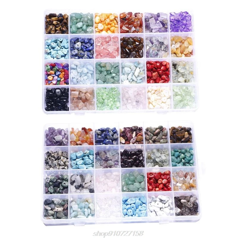 24 Grids Irregular Gemstone Beads Assorted Box Set Energy Stone Loose Beads for Jewelry Making D08 20 Dropshipping 
24 Grids Irregular Gemstone Beads Assorted Box Set Energy Stone Loose Beads for Jewelry Making D08 20 Dropshipping