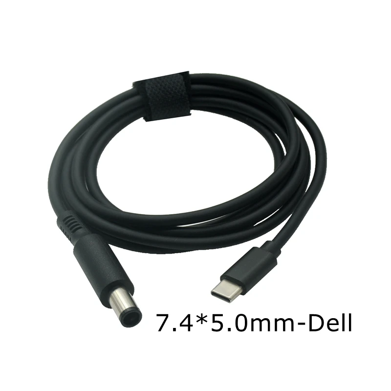 

1.5M 5ft USB Type C PD Fast Charging Cable for Dell Latitude 7.4*5.0mm DC Power Adapter Converter Laptop Charger Cable Cord