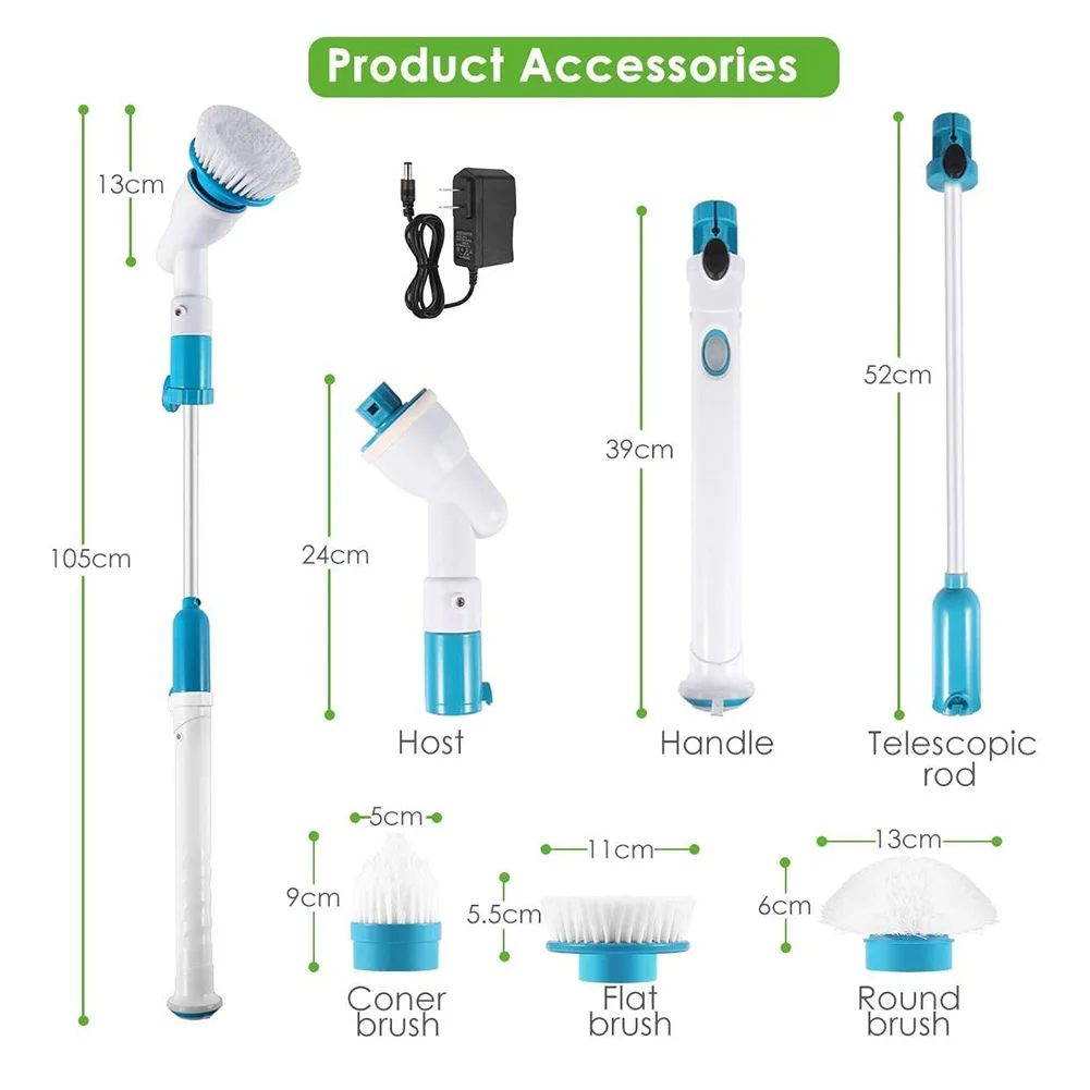 Electric Spin Scrubber,Cordless Shower Bathroom Scrubber for Tub Tile Floor For Mother Easily Household Cleaning Part
Electric Spin Scrubber,Cordless Shower Bathroom Scrubber for Tub Tile Floor For Mother Easily Household Cleaning Part