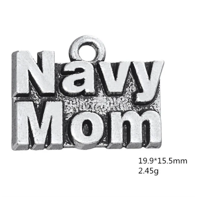Navy Mom Charm Pendants Jewelry Making Finding DIY Bracelet Necklace Earring Accessories Handmade Tools 3pcs
Navy Mom Charm Pendants Jewelry Making Finding DIY Bracelet Necklace Earring Accessories Handmade Tools 3pcs