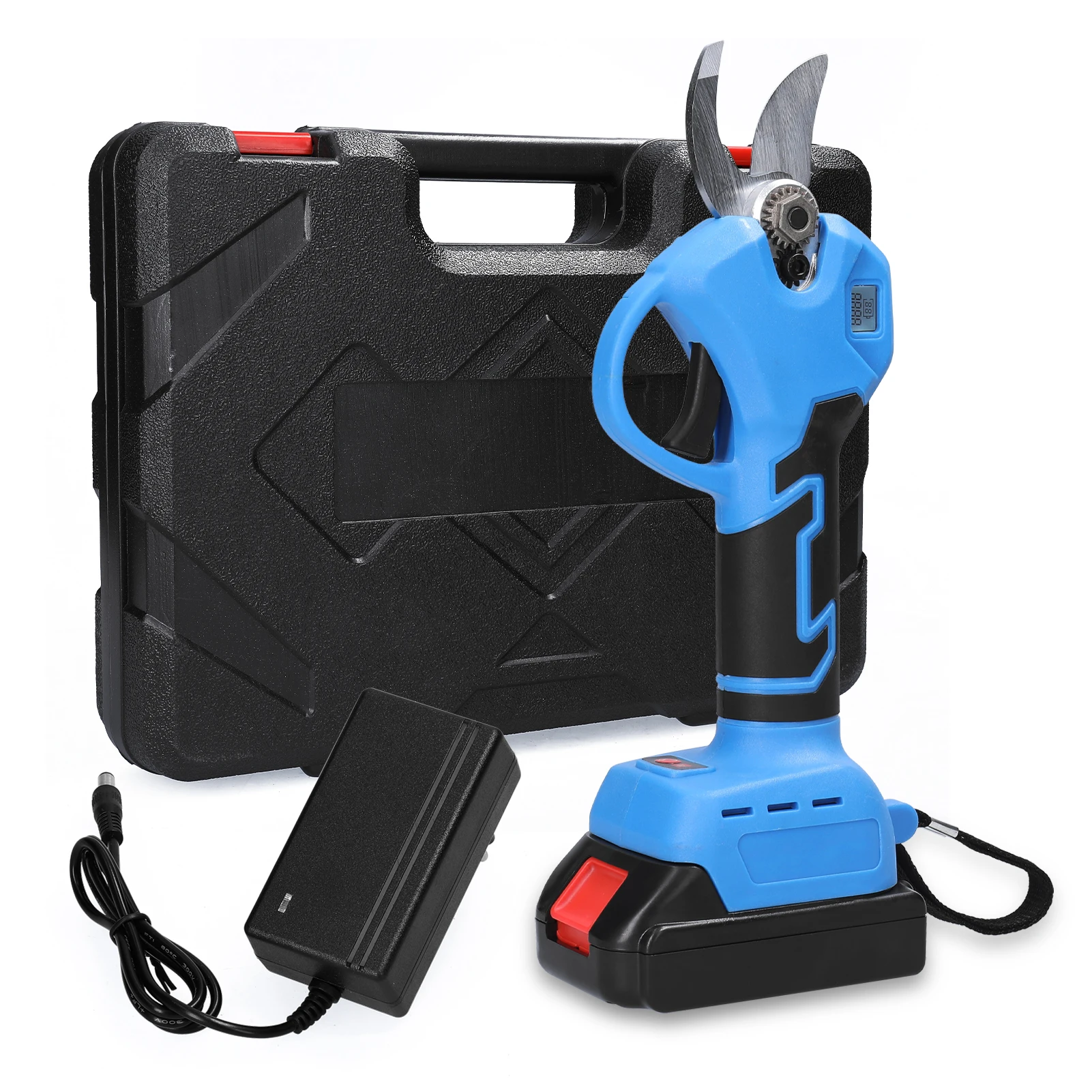 21V Cordless Electric Pruner LCD Display Pruning Shear Efficient Fruit Tree Bonsai Pruning Branches Cutter Landscaping Tool
21V Cordless Electric Pruner LCD Display Pruning Shear Efficient Fruit Tree Bonsai Pruning Branches Cutter Landscaping Tool