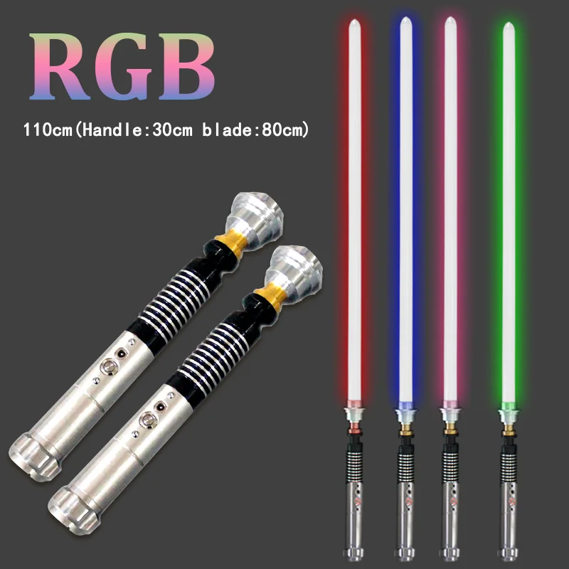 Ydd-110cm Christmas Gift Rgb Black Lightsaber Series Skywalker Original Sound Effect Detachable Laser Sword Boy Luminous Toy
Ydd-110cm Christmas Gift Rgb Black Lightsaber Series Skywalker Original Sound Effect Detachable Laser Sword Boy Luminous Toy