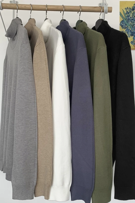 Autumn and winter turtleneck knitted bottoming shirt soft waxy multi-color versatile sweater slim jacket
Autumn and winter turtleneck knitted bottoming shirt soft waxy multi-color versatile sweater slim jacket