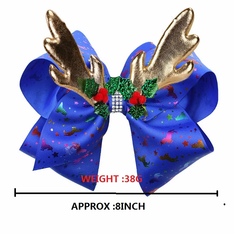 NEW Christmas antlers leaves unicorn Large 8inch Hair Bows with Alligator Clips for Women Girls Kids Hair Accessories
NEW Christmas antlers leaves unicorn Large 8inch Hair Bows with Alligator Clips for Women Girls Kids Hair Accessories
