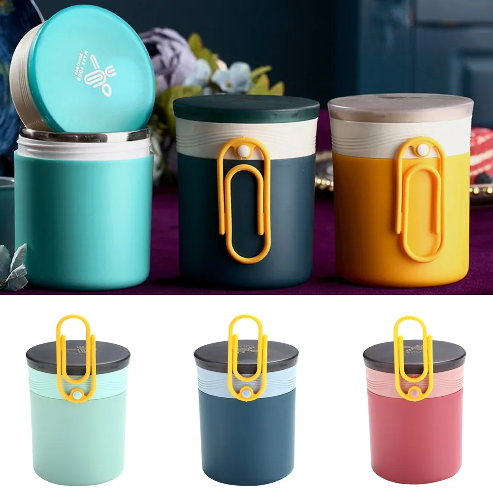 Mini Double-layer PP Liner Insulation Soup Cup With Handle Portable Mini Soup Pot Oatmeal Cup Insulated Sealed Lunch Cup
Mini Double-layer PP Liner Insulation Soup Cup With Handle Portable Mini Soup Pot Oatmeal Cup Insulated Sealed Lunch Cup