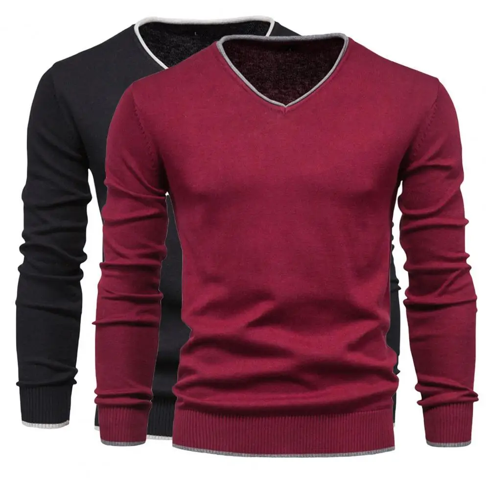 Men Sweater Solid Color Knitted Autumn Winter Warm Pure Color Sweater Pullover for Daily Wear
Men Sweater Solid Color Knitted Autumn Winter Warm Pure Color Sweater Pullover for Daily Wear