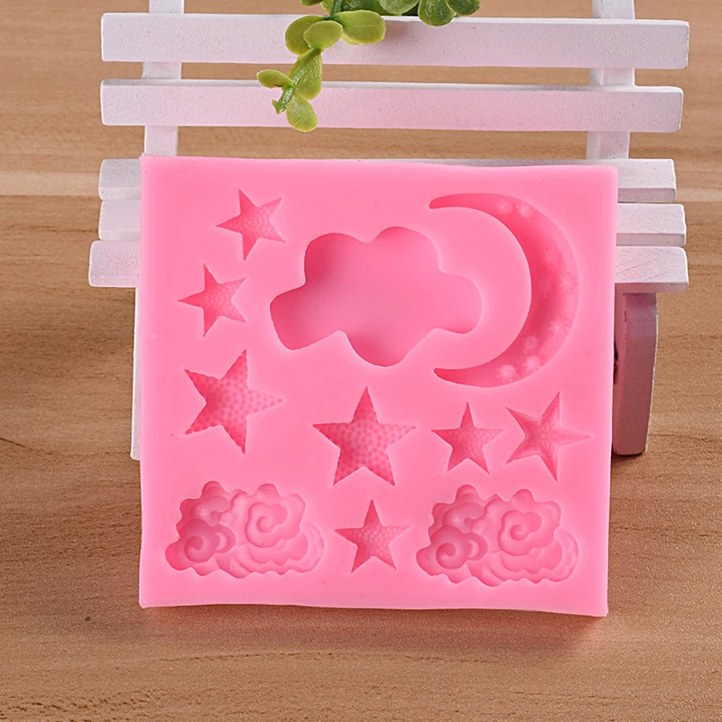 New Star Moon Shape Silicone Mould DIY Fondant Cake Mold Gummy Chocolate Mold Baking Appliance Food Grade Mold Cake Decoration
New Star Moon Shape Silicone Mould DIY Fondant Cake Mold Gummy Chocolate Mold Baking Appliance Food Grade Mold Cake Decoration