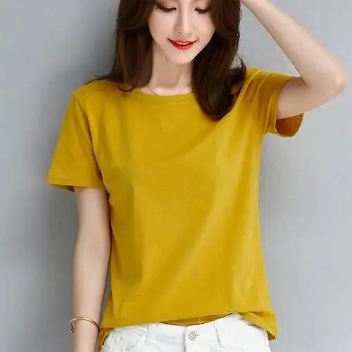 Fashion Logo Printing T Shirts Women's Short Sleeve green Fashion 100% cotton Female T-Shirts
Fashion Logo Printing T Shirts Women's Short Sleeve green Fashion 100% cotton Female T-Shirts