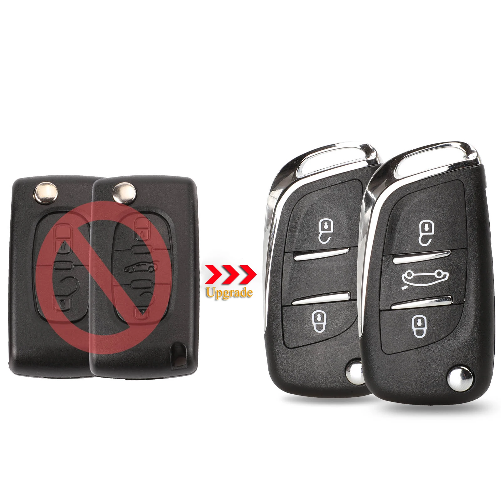 jingyuqin 10pcs 2/3BTN Modified Filp Folding Remote Car Key Shell Case For Peugeot 207 307 407 408 308 For Citroen C4 C2 CE0536
jingyuqin 10pcs 2/3BTN Modified Filp Folding Remote Car Key Shell Case For Peugeot 207 307 407 408 308 For Citroen C4 C2 CE0536