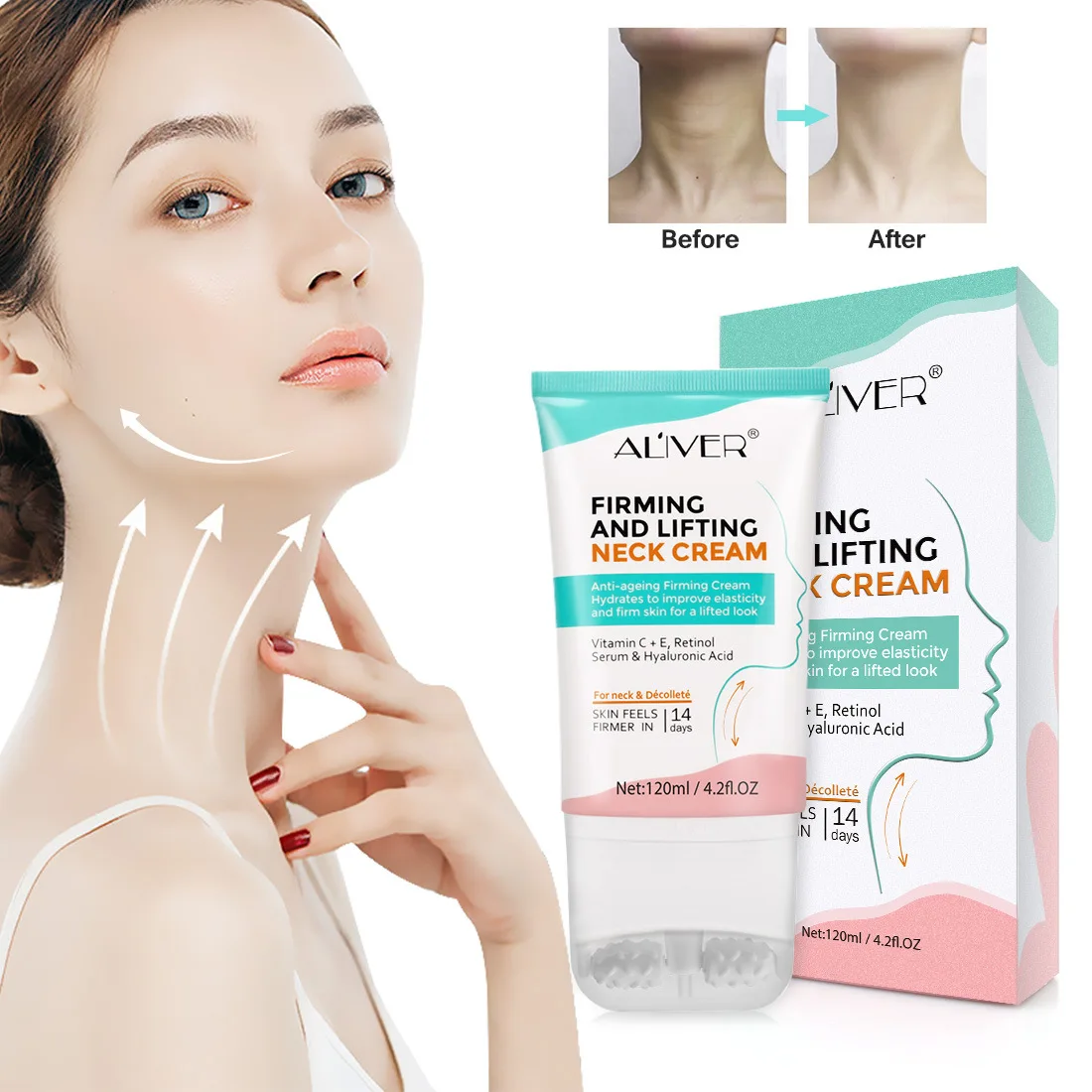 ALIVER Neck Cream Skin Neck Care Firming Anti Wrinkle Firming Skin Whitening Moisturizing Neck Serum Silicone Message Treatment
ALIVER Neck Cream Skin Neck Care Firming Anti Wrinkle Firming Skin Whitening Moisturizing Neck Serum Silicone Message Treatment
