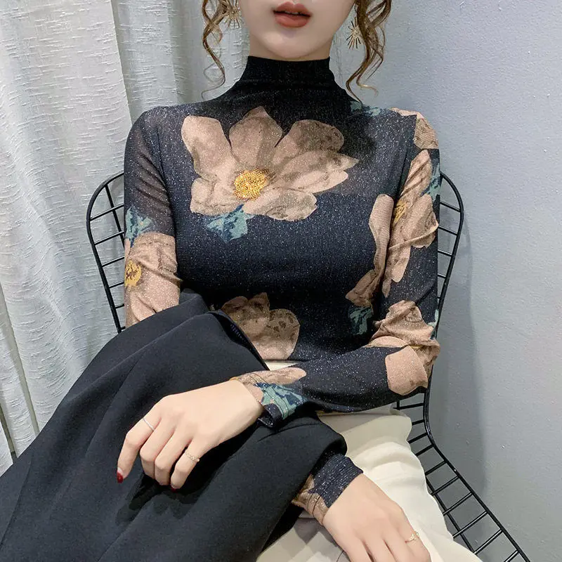 2021 Sexy Women See Through Transparent Mesh Tops Long Sleeve Slim Ladies Turtleneck Printing Shirt New Arrival Women Shirt Y64
2021 Sexy Women See Through Transparent Mesh Tops Long Sleeve Slim Ladies Turtleneck Printing Shirt New Arrival Women Shirt Y64