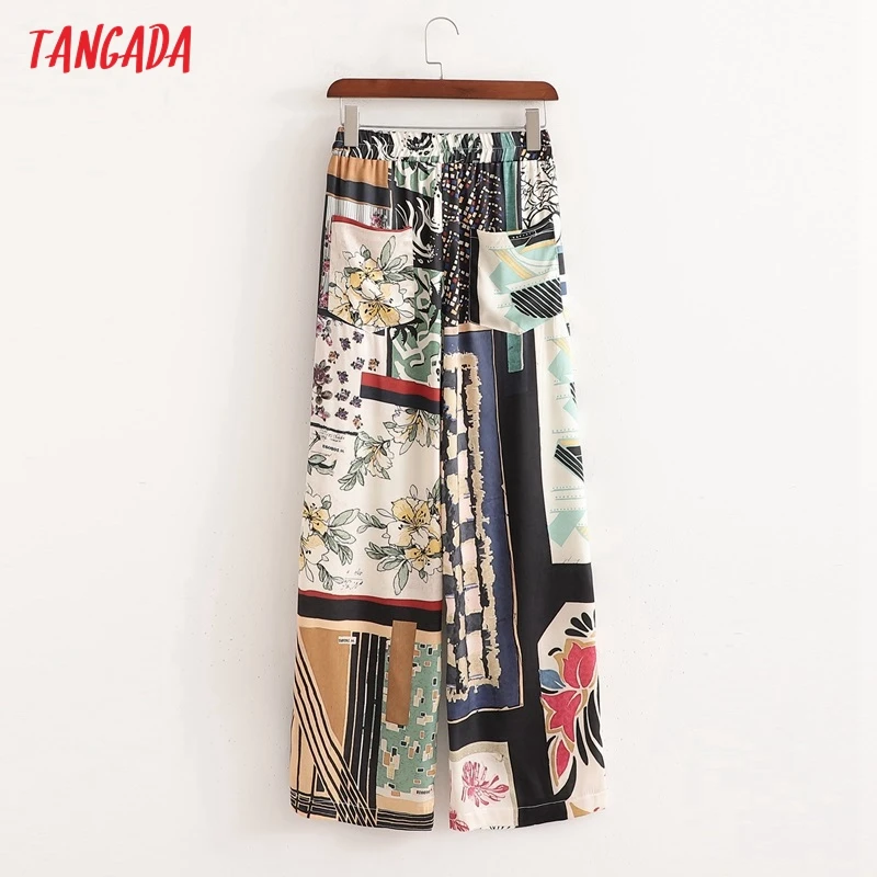 Tangada Women Vintage Floral Patchwork Print Long Pants Trousers Strethy Waist Casual Lady Pants Pantalon 1D136 
Tangada Women Vintage Floral Patchwork Print Long Pants Trousers Strethy Waist Casual Lady Pants Pantalon 1D136