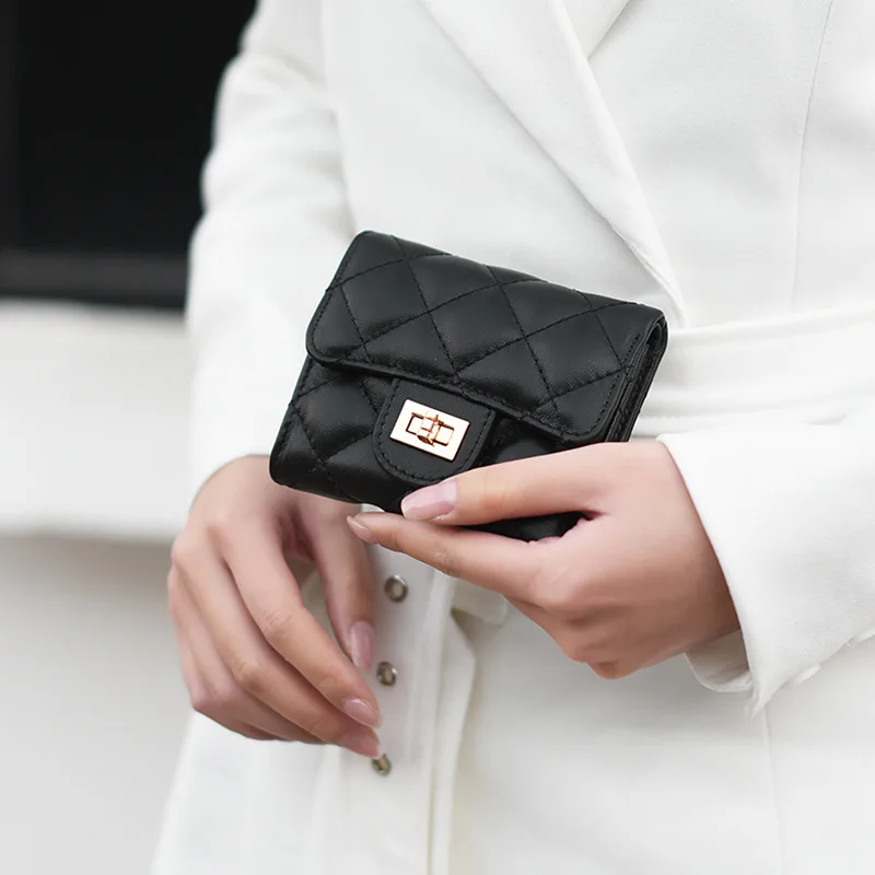 Folding Wallet Women Short Wallet Coin Purse Simple Rhombus Large Capacity Sheepskin Wallet Card Bag Wholesale Luxury Wallet
Folding Wallet Women Short Wallet Coin Purse Simple Rhombus Large Capacity Sheepskin Wallet Card Bag Wholesale Luxury Wallet