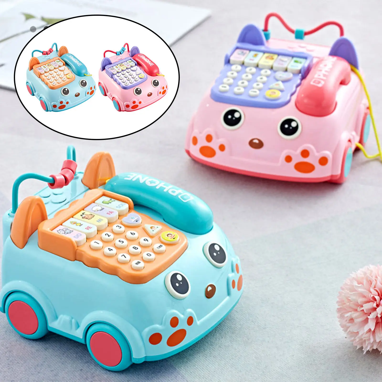 Telephone Toy Educational Musical Develop Cognition Leaning Machine for Preschool Learning Kids
Telephone Toy Educational Musical Develop Cognition Leaning Machine for Preschool Learning Kids