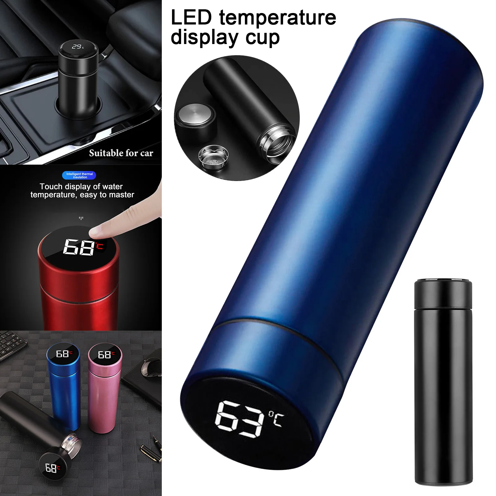 Bottle Waterproof LED Touch Screen Real-Time Water Temperature Display Water Bottle XR-Hot
Bottle Waterproof LED Touch Screen Real-Time Water Temperature Display Water Bottle XR-Hot