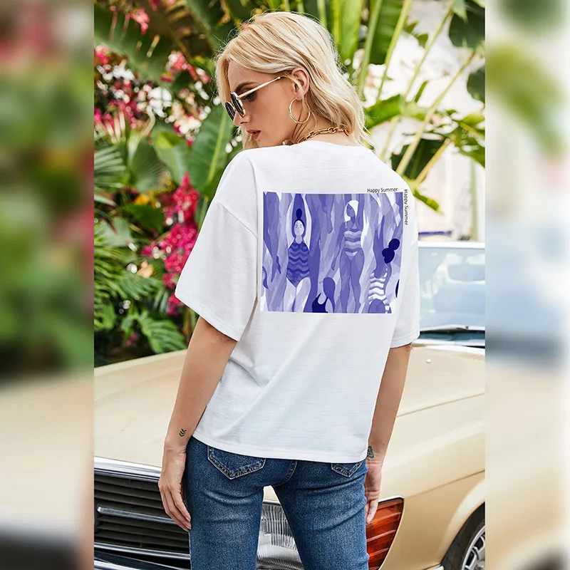 Womens Tops And Tee Shirt Harajuku Clothing 2021 Short Sleeve T-shirt Plus Size Top Female Korean T-Shirts Summer White Femme
Womens Tops And Tee Shirt Harajuku Clothing 2021 Short Sleeve T-shirt Plus Size Top Female Korean T-Shirts Summer White Femme