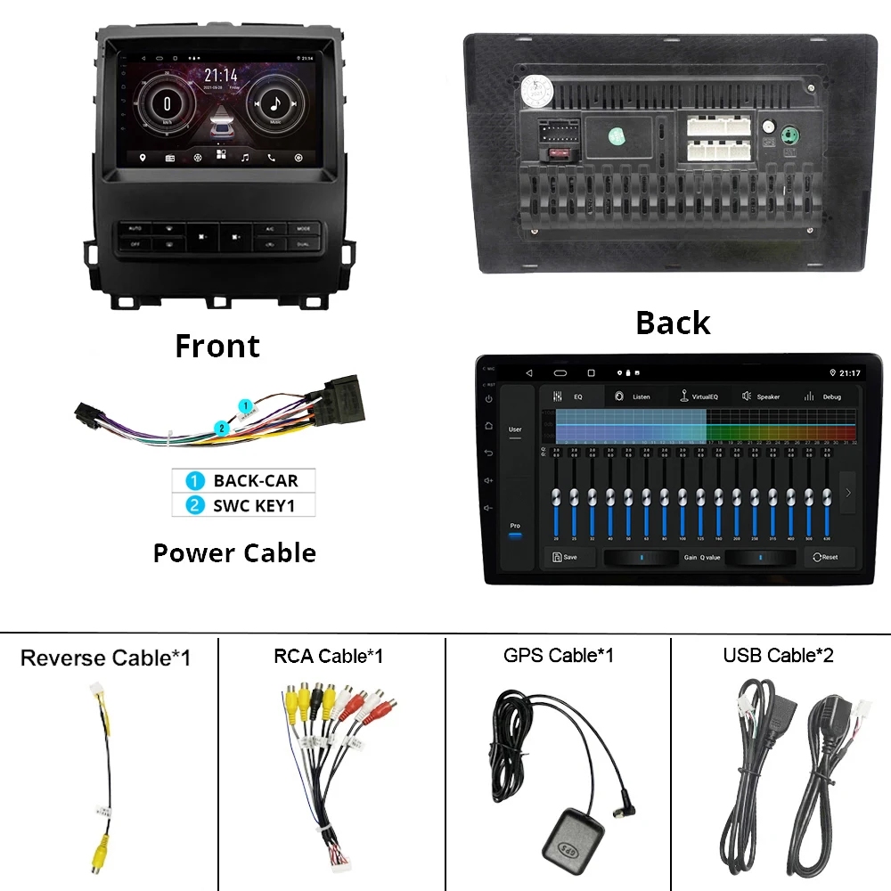 TIEBRO 2DIN Android10 Car Radio For Toyota Land Cruiser Prado 120 2004-2009 GPS Navigation Stereo Receiver Auto Radio Car Stereo
TIEBRO 2DIN Android10 Car Radio For Toyota Land Cruiser Prado 120 2004-2009 GPS Navigation Stereo Receiver Auto Radio Car Stereo
