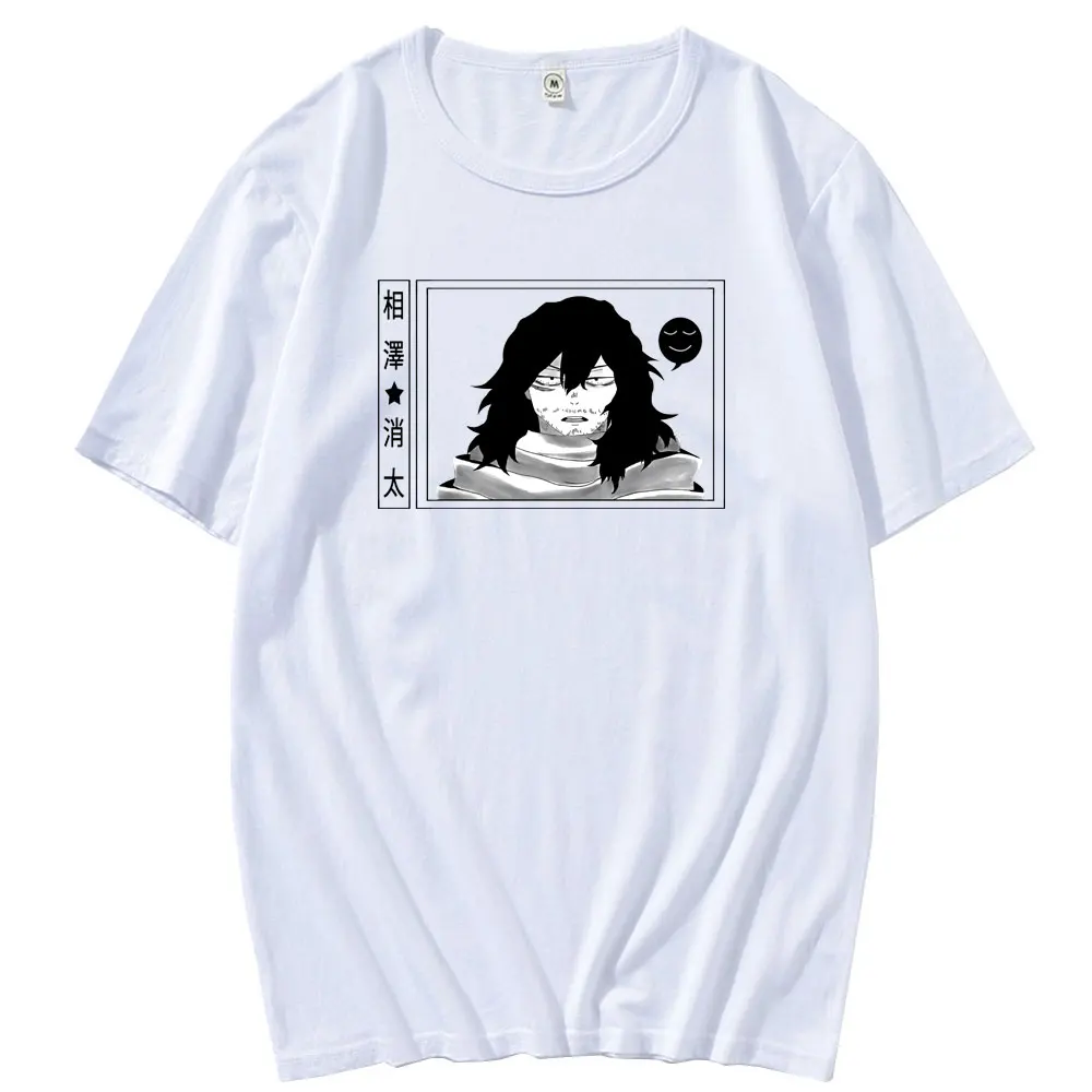 Anime My Hero Academia Short Sleeve Aizawa Shouta Pattern Print Tshirt Men Oversized Hip Hop T Shirt Unisex Punk Retro T-Shirt
Anime My Hero Academia Short Sleeve Aizawa Shouta Pattern Print Tshirt Men Oversized Hip Hop T Shirt Unisex Punk Retro T-Shirt