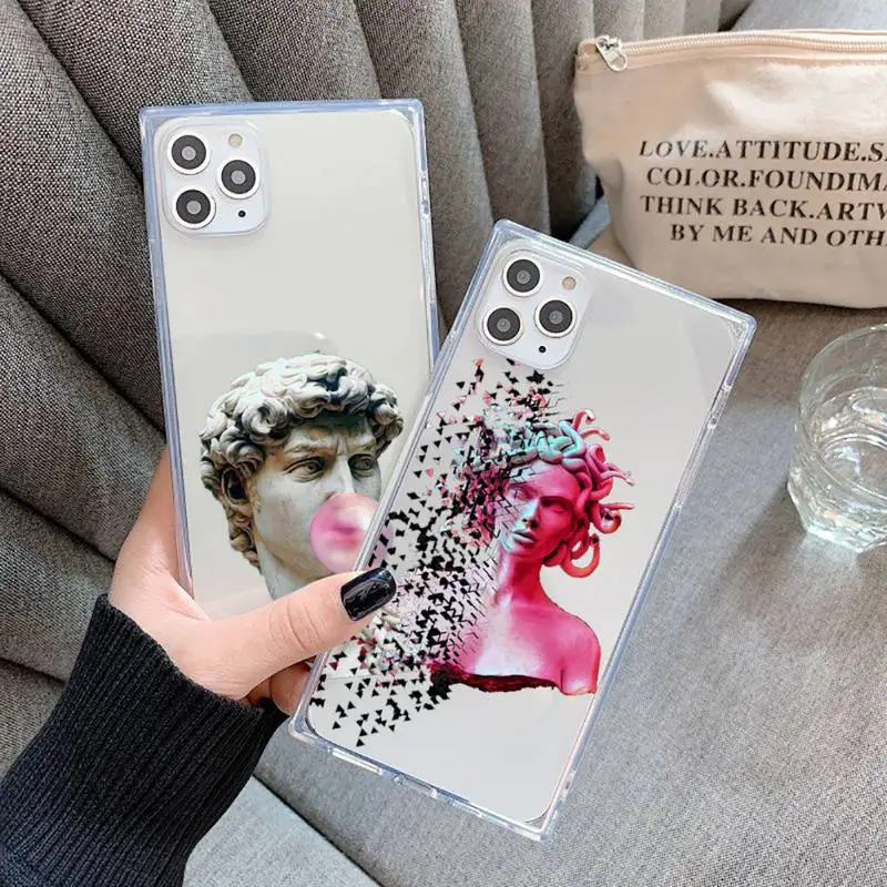 Medusa David plaster art Phone Case Transparent for iPhone 7 8 11 12 s mini pro X XS XR MAX Plus cover Clear mobile bag
Medusa David plaster art Phone Case Transparent for iPhone 7 8 11 12 s mini pro X XS XR MAX Plus cover Clear mobile bag