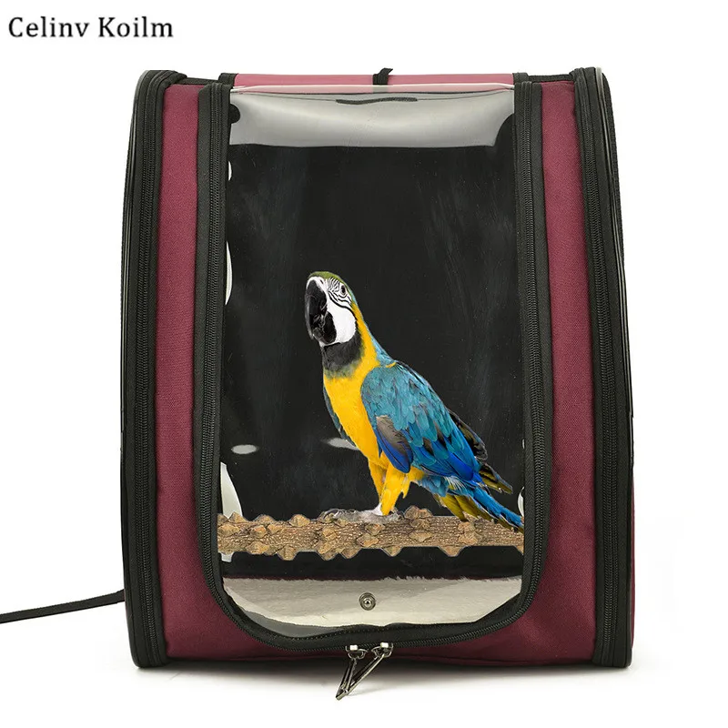 Celinv Koilm Canvas Breathable Bird Rack Cover Hollow Case Parrot Travel Backpack Portable Storage Bag Suitable For Small Pets 
Celinv Koilm Canvas Breathable Bird Rack Cover Hollow Case Parrot Travel Backpack Portable Storage Bag Suitable For Small Pets