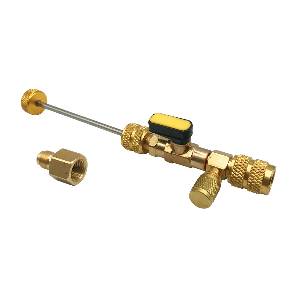 Quick Replacement of Valve Core Auto Air Conditioning Maintenance 1/4" 5/16" Interface Valve Core Assembly and Unloading Tool
Quick Replacement of Valve Core Auto Air Conditioning Maintenance 1/4" 5/16" Interface Valve Core Assembly and Unloading Tool