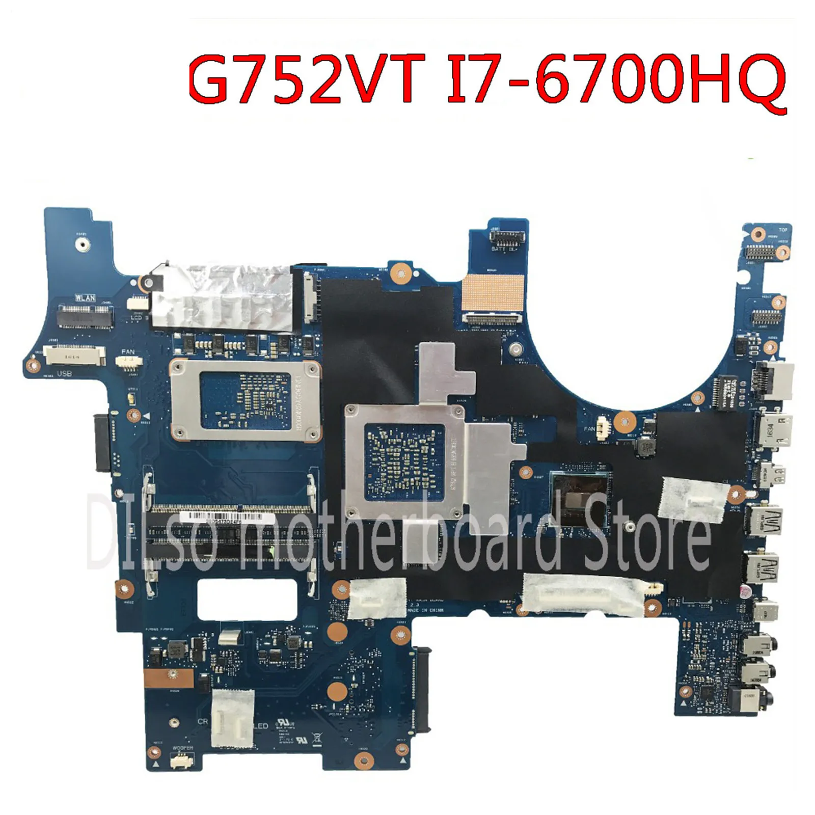 KEFU G752VT For ASUS G752VT G752V G752VM G752VL G752VY Laptop Motherboard GTX970M-3G i7-6700HQ CPU Work 100% Mainboard 
KEFU G752VT For ASUS G752VT G752V G752VM G752VL G752VY Laptop Motherboard GTX970M-3G i7-6700HQ CPU Work 100% Mainboard
