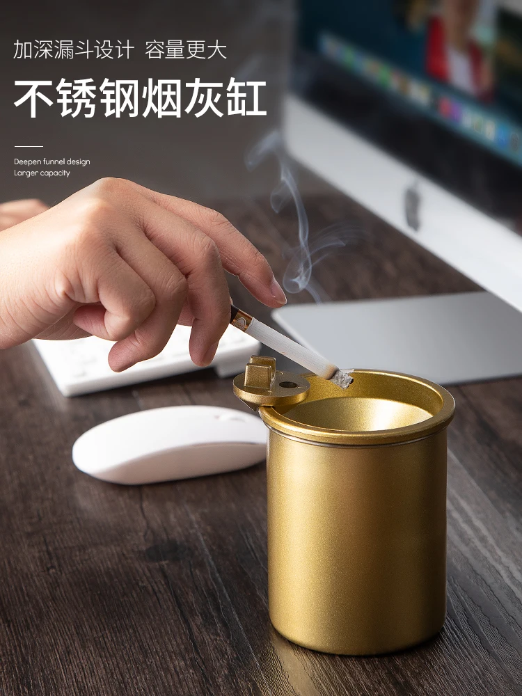 Stainless Steel Ashtray Anti Fly Ash Household Funnel Living Room Metal Office Ash Tray Ashtray Home Smoke Smoking Accessories
Stainless Steel Ashtray Anti Fly Ash Household Funnel Living Room Metal Office Ash Tray Ashtray Home Smoke Smoking Accessories