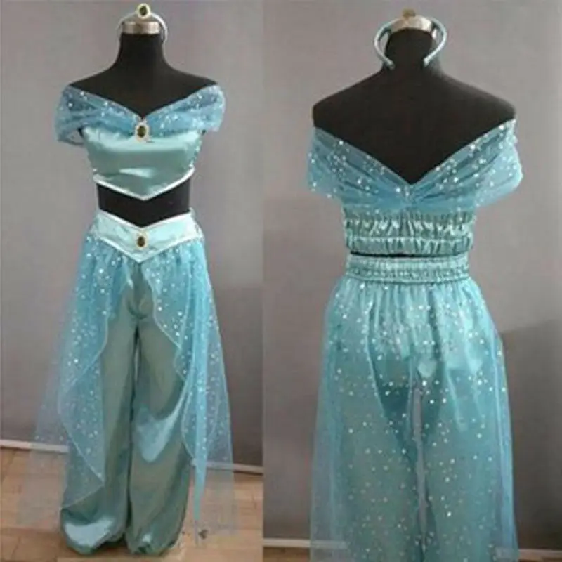 Aladdin Jasmine Princess Cosplay Women Girl Outfits Fancy Dress Up Party Costume
Aladdin Jasmine Princess Cosplay Women Girl Outfits Fancy Dress Up Party Costume