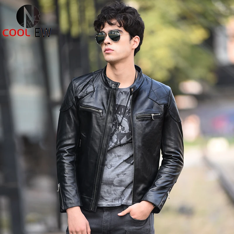 Free shipping.outlet classic biker genuine leather jacket,fashion men's genuine leather coat,quality soft slim sheepskin clothes
Free shipping.outlet classic biker genuine leather jacket,fashion men's genuine leather coat,quality soft slim sheepskin clothes