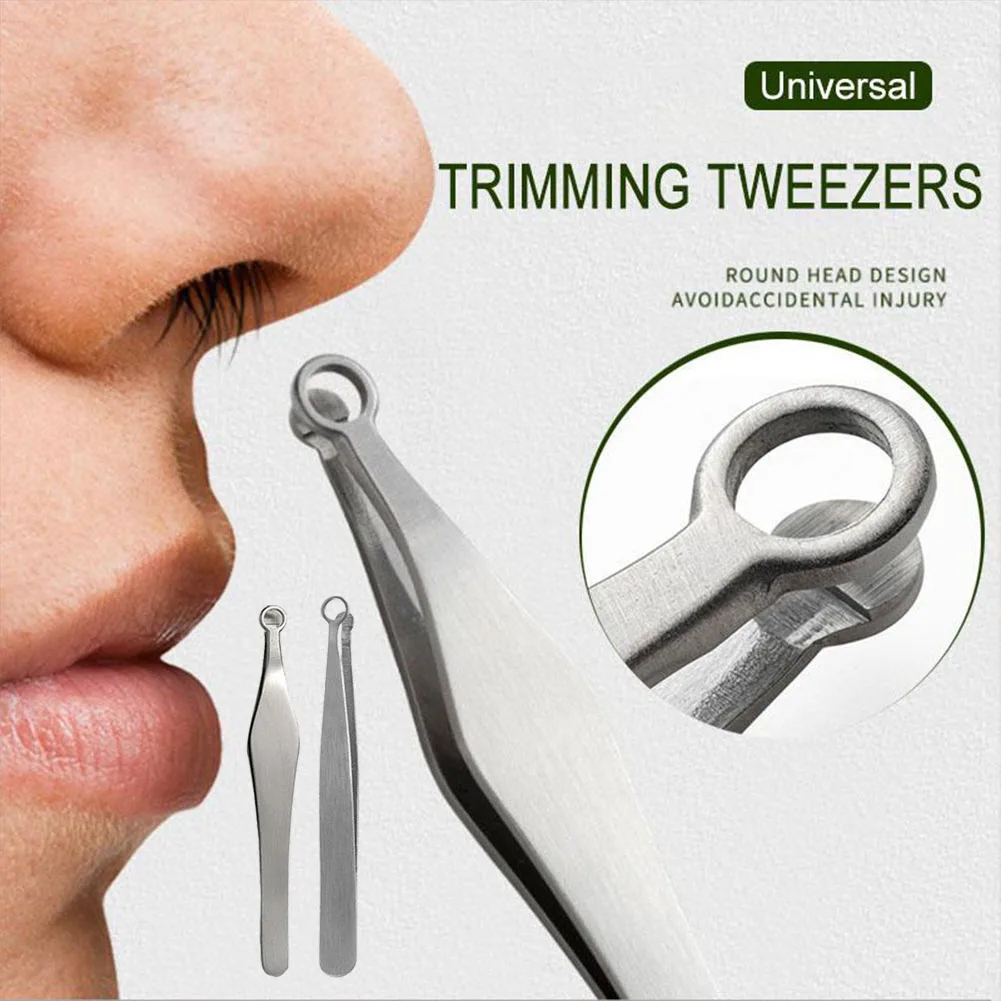 Nose Hair Trimming Tweezers Stainless Steel Nose Hair Trimmer with Round Tips Eyebrow Tweezers for Men Women
Nose Hair Trimming Tweezers Stainless Steel Nose Hair Trimmer with Round Tips Eyebrow Tweezers for Men Women