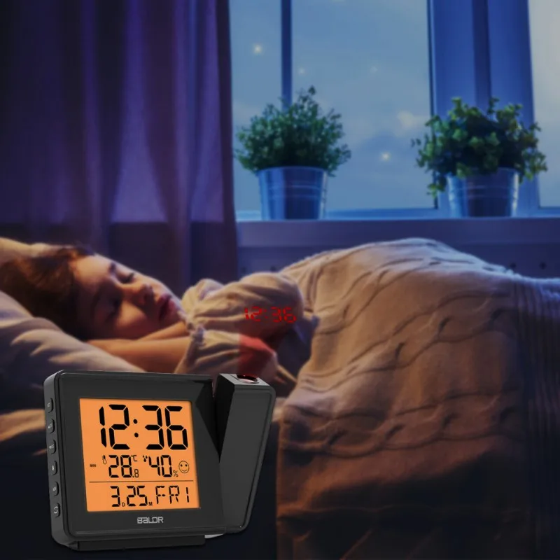 Projection Alarm Clock, For Bedrooms Display Calendar & Indoor Temperature,Adjustable Backlight & Projection Brightness
Projection Alarm Clock, For Bedrooms Display Calendar & Indoor Temperature,Adjustable Backlight & Projection Brightness