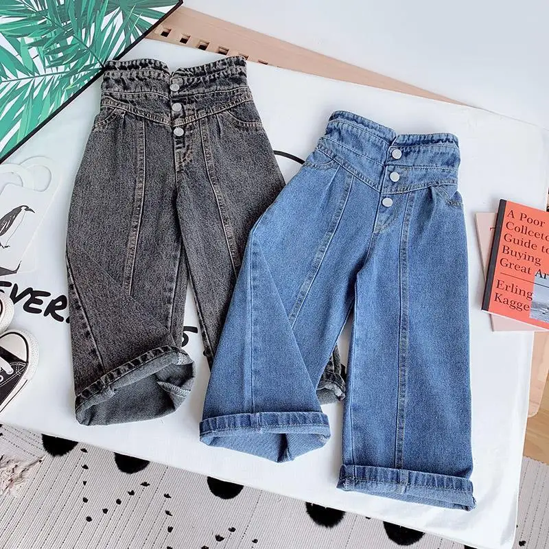 Girls Spring Autumn Fashion Wide Leg Jeans Girls Long Pants High Waist Wide Leg Pants Elastic Waist All-match Loose Jeans Girls
Girls Spring Autumn Fashion Wide Leg Jeans Girls Long Pants High Waist Wide Leg Pants Elastic Waist All-match Loose Jeans Girls
