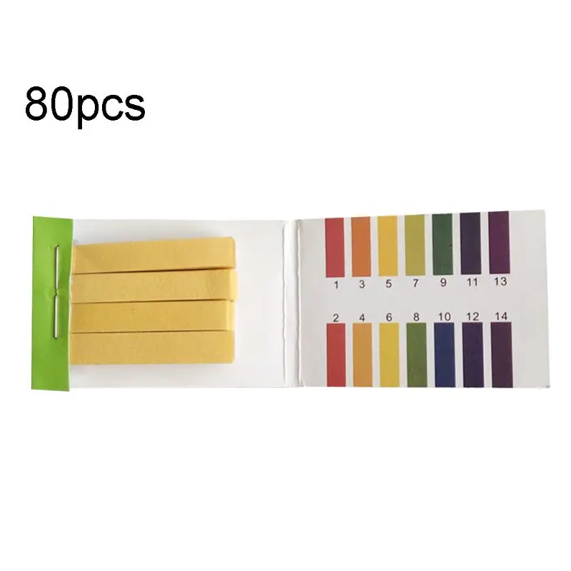 1set = 80 Strips! Professional 1-14 pH litmus paper ph test strips water cosmetics soil Acidity test Strips with control card
1set = 80 Strips! Professional 1-14 pH litmus paper ph test strips water cosmetics soil Acidity test Strips with control card