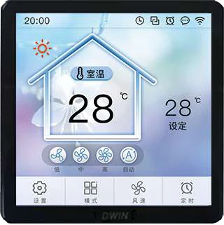 DWIN 4,1 дюймов 720*720 Термостат сенсорный экран для умного дома HMI 
DWIN 4,1 дюймов 720*720 Термостат сенсорный экран для умного дома HMI