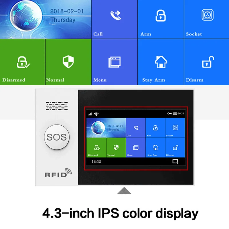 PG-107 Wireless Home WIFI GSM GPRS Burglar Home Security with Motion Detector Sensor Burglar Alarm APP Control EU Plug
PG-107 Wireless Home WIFI GSM GPRS Burglar Home Security with Motion Detector Sensor Burglar Alarm APP Control EU Plug