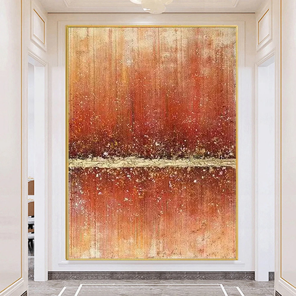 The Latest Abstract Oil Painting Living Room Decoration Paintings Hand Painted Gold Leaf Red Texture Canvas Painting Frameless
The Latest Abstract Oil Painting Living Room Decoration Paintings Hand Painted Gold Leaf Red Texture Canvas Painting Frameless