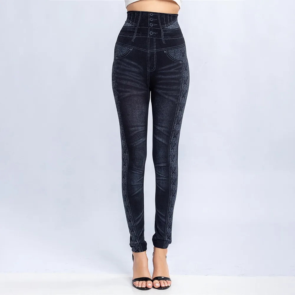 Women Comfy Soft Casual Yoga Leggings Lady High Waist Slim Fashion Faux Denim Jeans Plus Size Butt Lift Elastic Sports Legging
Women Comfy Soft Casual Yoga Leggings Lady High Waist Slim Fashion Faux Denim Jeans Plus Size Butt Lift Elastic Sports Legging