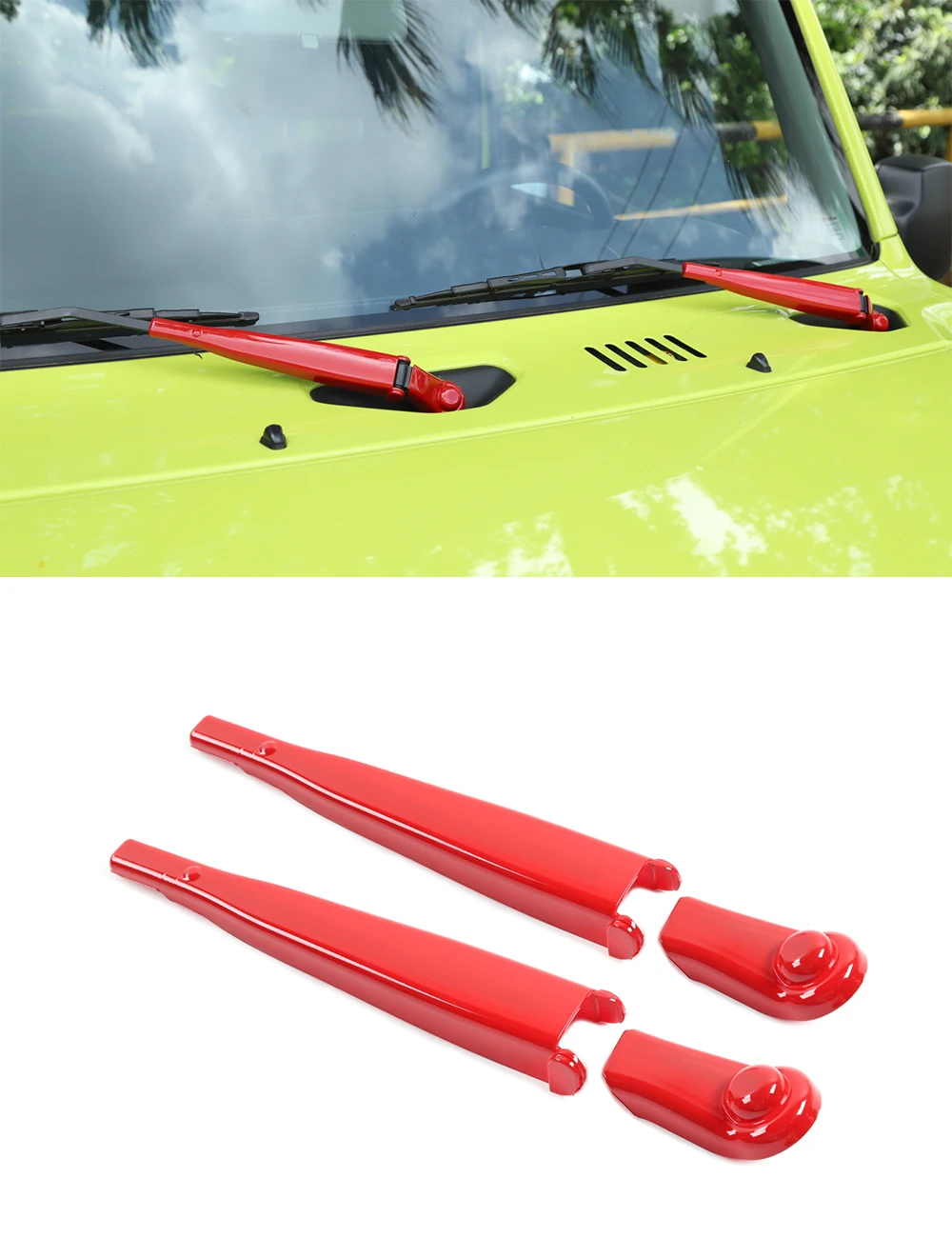 Car ABS Windshield Wiper Blade Arms Trim Decorative Cover for Jimny 2019-2020
Car ABS Windshield Wiper Blade Arms Trim Decorative Cover for Jimny 2019-2020