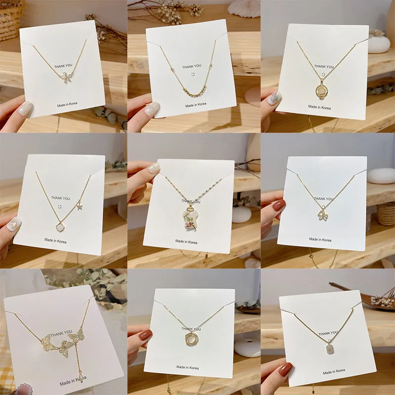 Simple Gold Color Titanium Steel Clavicle Necklace Female Cute Butterfly Lock Pendant Necklaces Girls Fashion Birthday Jewelry
Simple Gold Color Titanium Steel Clavicle Necklace Female Cute Butterfly Lock Pendant Necklaces Girls Fashion Birthday Jewelry