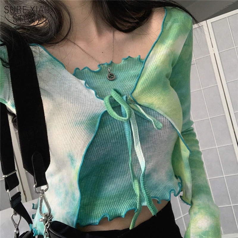 2023 New Casual Lace Up Lady's Blouse+Camis Chemisier Femme Tie Dye Blouse Women Sexy V-Neck Long Sleeve Female Top Summer 10372
2023 New Casual Lace Up Lady's Blouse+Camis Chemisier Femme Tie Dye Blouse Women Sexy V-Neck Long Sleeve Female Top Summer 10372